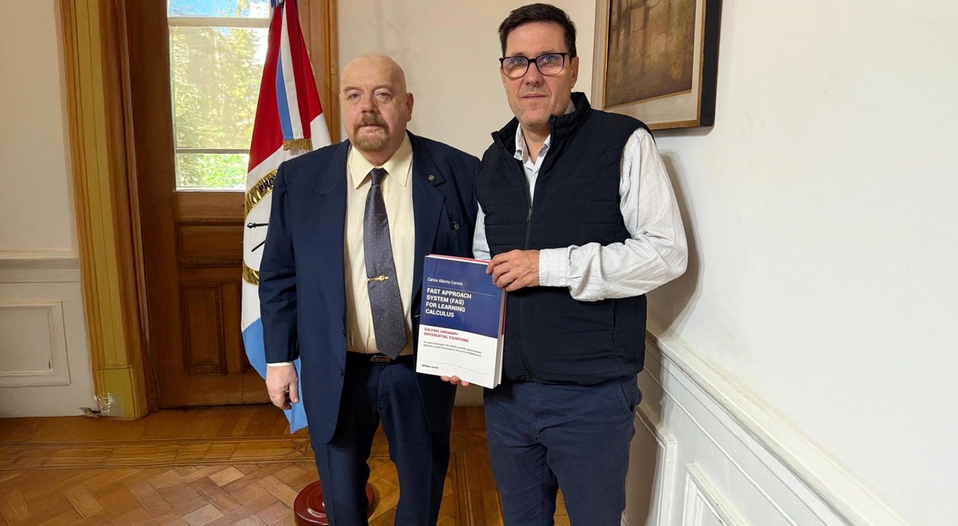 Carlos Corvini presentó su propuesta educativa al ministro José Goity en Rosario